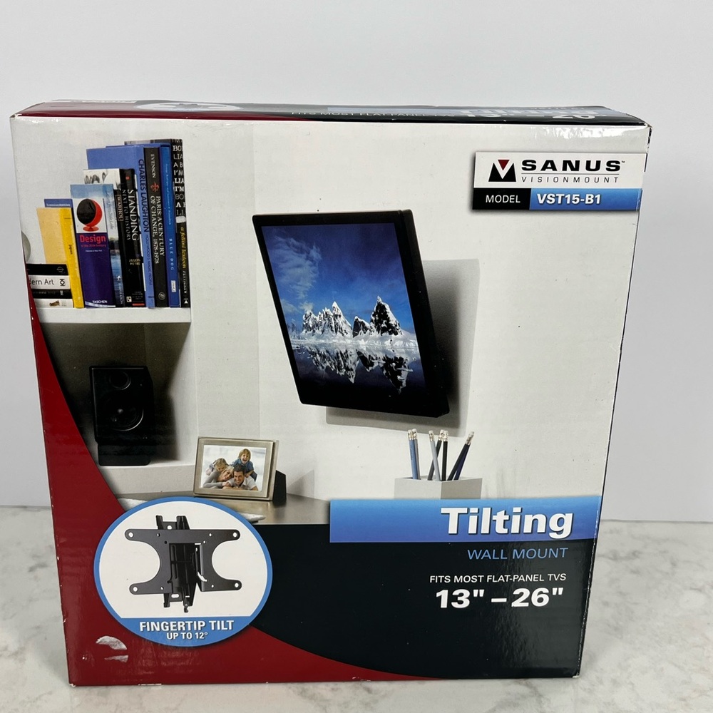 Sanus Black Tilting Wall Mount for TVs 13"-26"